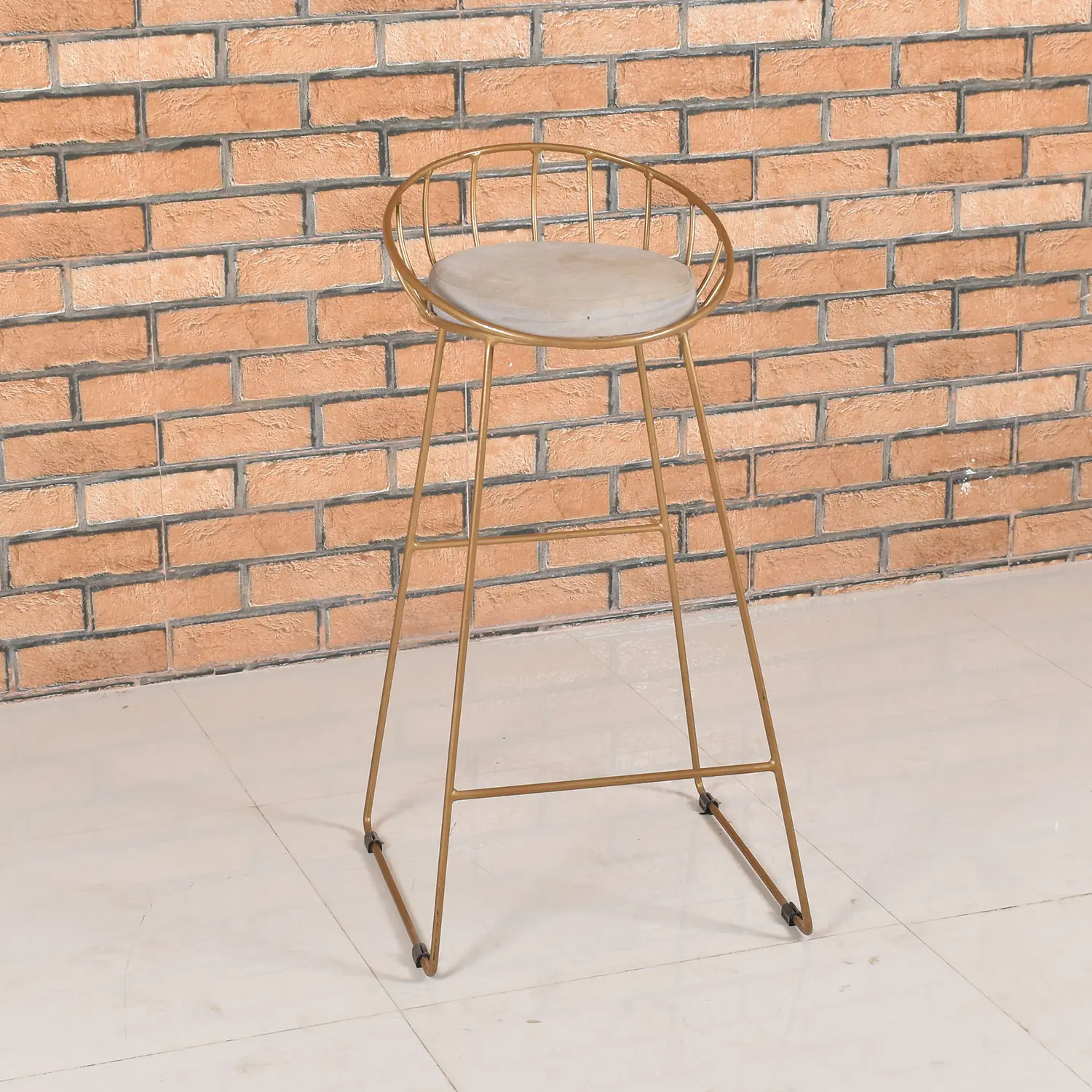 Iron Bar Chair with Cusion Seat - popular handicrafts